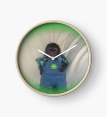 small monkey john deere Clock