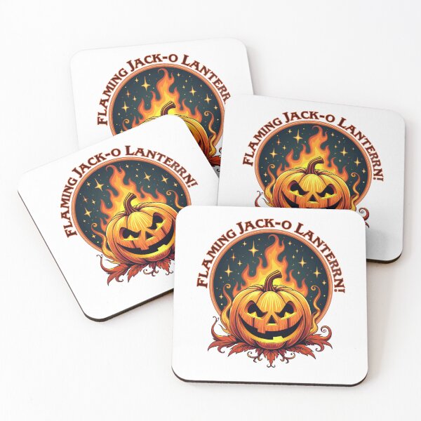 Item preview, Flaming Jack-O Lanterrn Halloween Design For Firefighters designed and sold by UniqueDuoDesign.