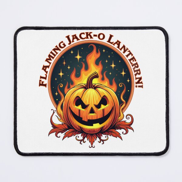 Item preview, Flaming Jack-O Lanterrn Halloween Design For Firefighters designed and sold by UniqueDuoDesign.