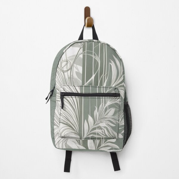 Item preview, Midnight Green Hue and White Leaves Design designed and sold by burbankdesigns.