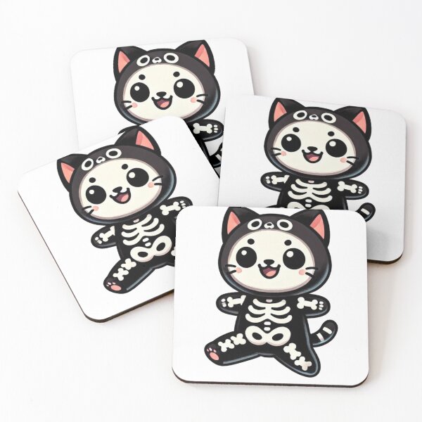 Item preview, Skelly Kitty Cute Skeleton Cat designed and sold by NineNIGHT404.