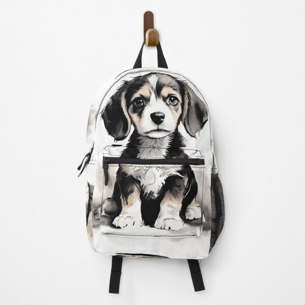 Item preview, Vintage Dog Art: Beagle Puppy Portrait | Animal Art | Watercolor Painting | Animal Portrait designed and sold by UnhingedBird.