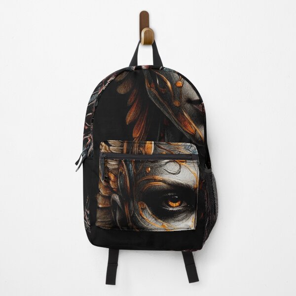 Item preview, Angel vs Demon Half-Face Art  designed and sold by DrawHandArt.
