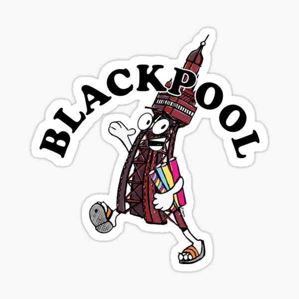 Aperçu de l'œuvre Tour de Blackpool - Dessin animé créée et vendue par GWARTGB.