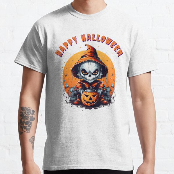 Item preview, Spooky Skeleton Halloween - Happy Halloween Pumpkin Design designed and sold by Tee Nook Store.