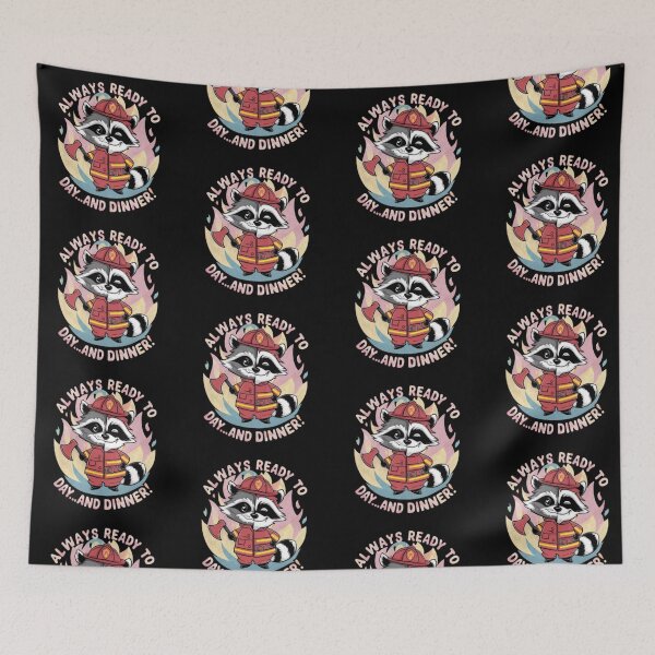 Item preview, raccon firefighter  designed and sold by ARTReMi.