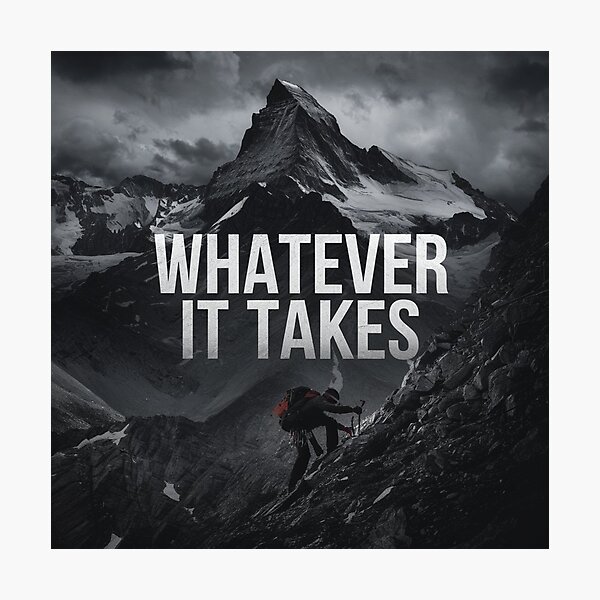 Item preview, Gloomy Mountain Climber: "Whatever It Takes" designed and sold by MiHaykl.