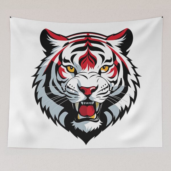 Item preview, Angry tiger face designed and sold by Sopilka.