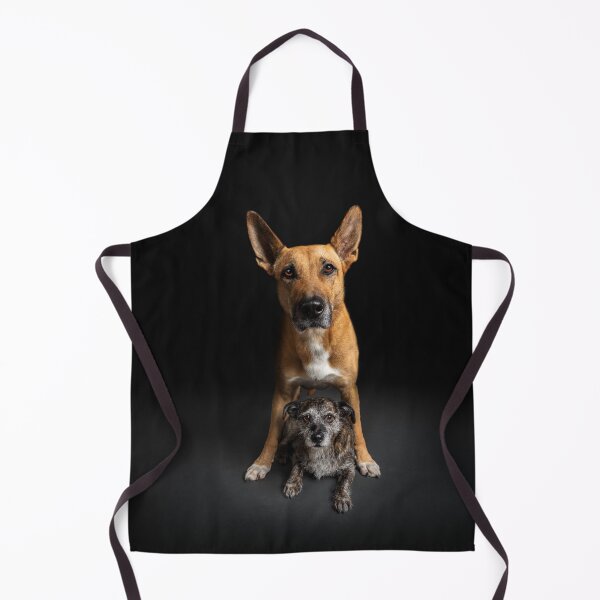 Item preview, Two dogs in front of a black background a dog friendship forever designed and sold by PfotenGalerie.