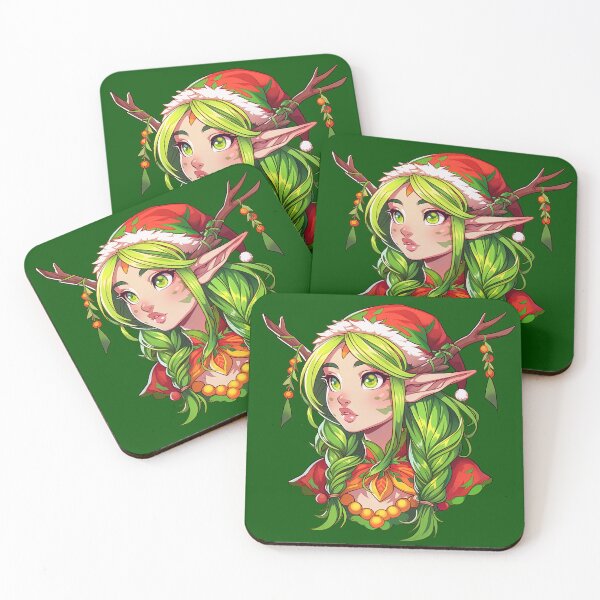 Item preview, Festive Elf Druid designed and sold by A-Artistries.