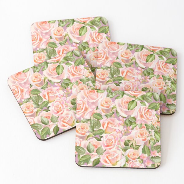 Item preview, Pink Roses Clusters Pattern designed and sold by HematiteDesign.