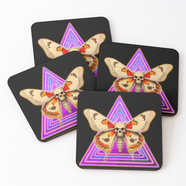 Item preview, moth in neon designed and sold by DMFPRINTS.