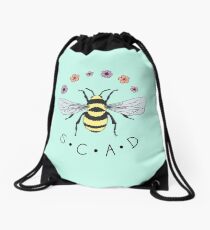 Art the Bee from Savannah College of Art and Design Drawstring Bag