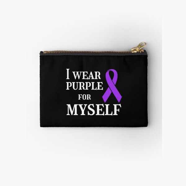 Item preview, I Wear Purple for Myself Purple Ribbon designed and sold by ToxiCool.