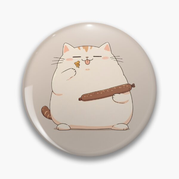 Item preview, A cat with a sausage designed and sold by Sopilka.