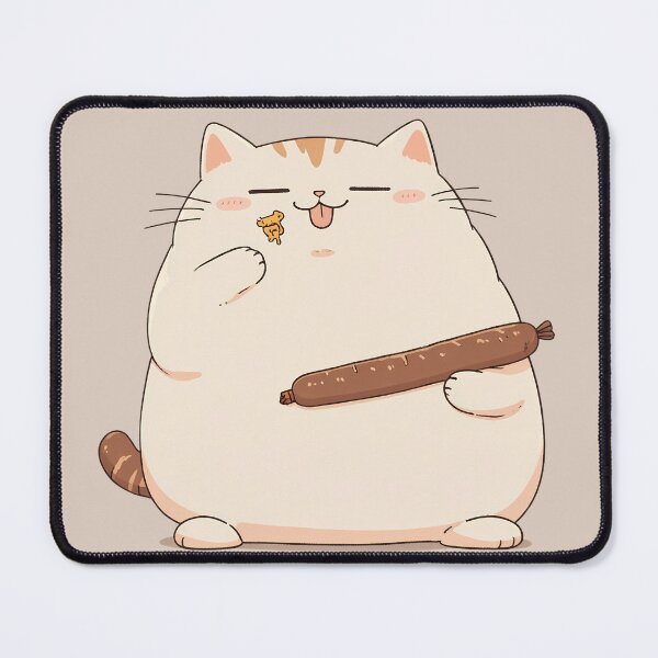 Item preview, A cat with a sausage designed and sold by Sopilka.