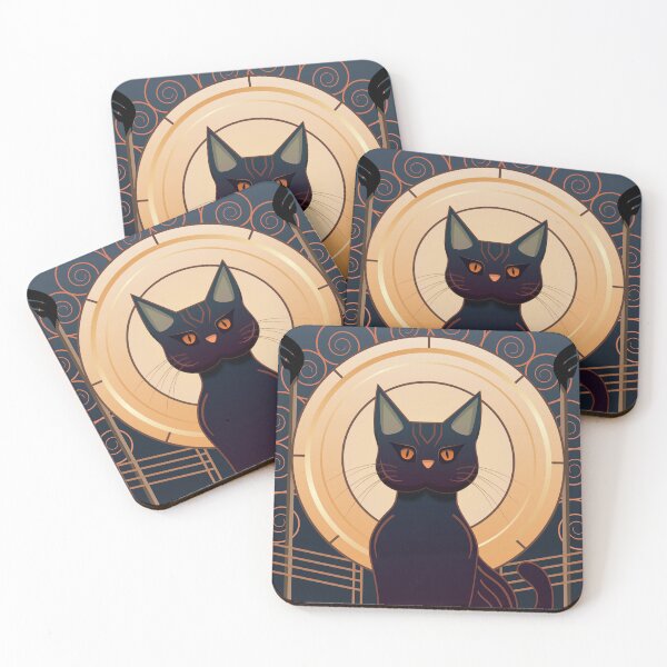 Item preview, Art Deco Cat designed and sold by AF Stewart Art Designs.