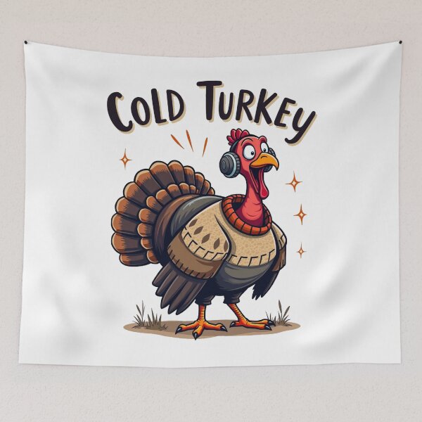 Item preview, Cold Turkey - Funny Saying Pun Quote designed and sold by FunnyFarmDesign.