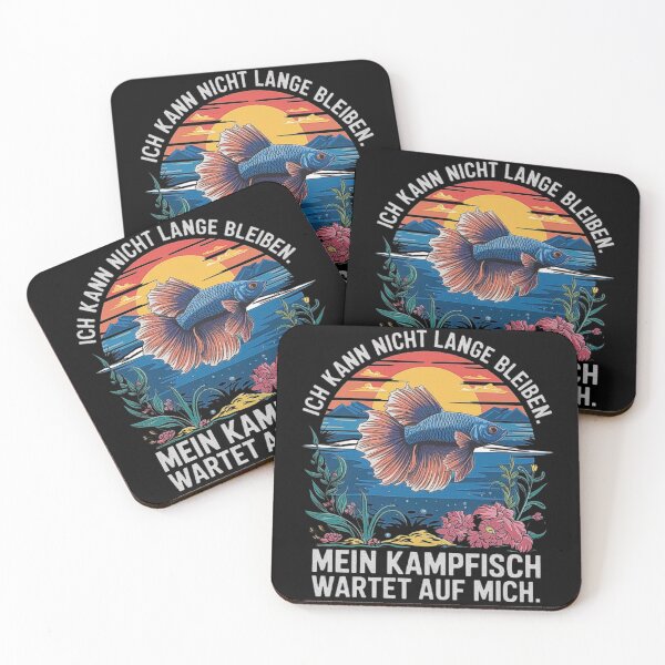 Item preview, Betta Fish Waiting: Fun German Betta Fish Design designed and sold by love3617.