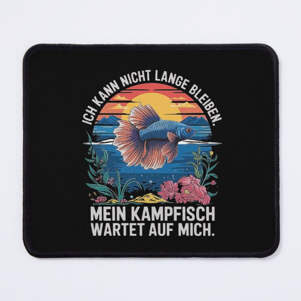 Item preview, Betta Fish Waiting: Fun German Betta Fish Design designed and sold by love3617.