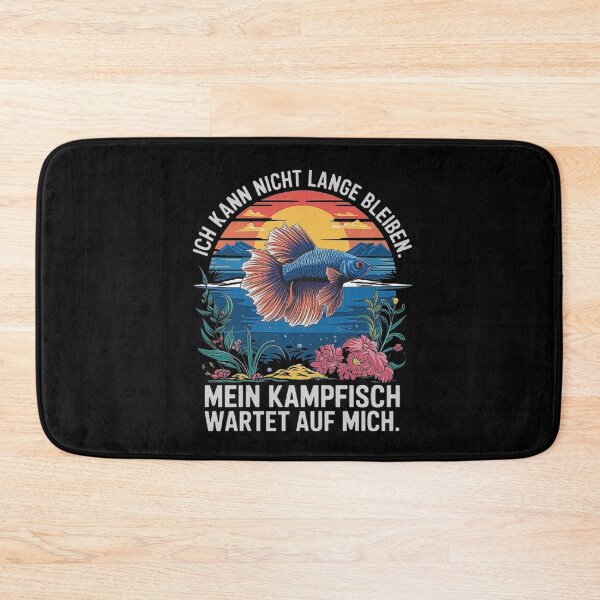 Item preview, Betta Fish Waiting: Fun German Betta Fish Design designed and sold by love3617.
