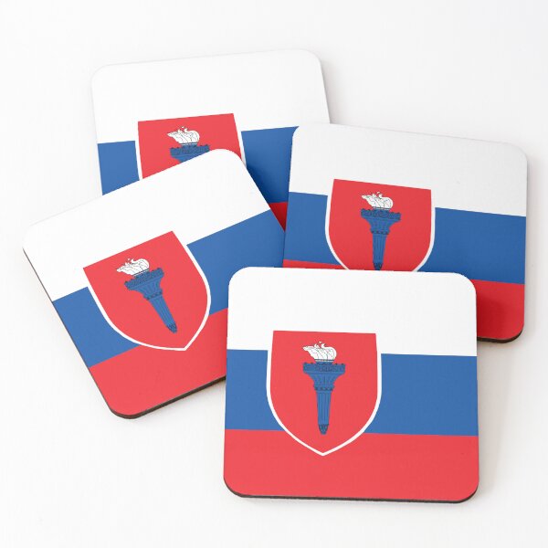 Item preview, Slovakian National Flag with Lantern of Liberty Coat of Arms Shield (slovenská štátna vlajka s lampášom slobody erbový štít) designed and sold by JonathanR1994.