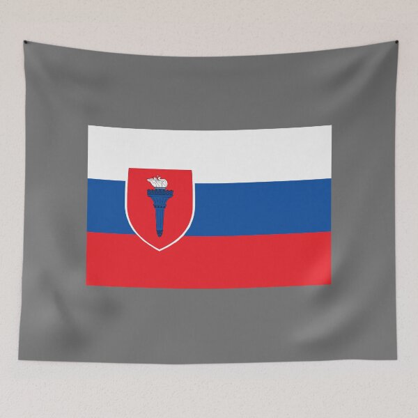 Item preview, Slovakian National Flag with Lantern of Liberty Coat of Arms Shield (slovenská štátna vlajka s lampášom slobody erbový štít) designed and sold by JonathanR1994.