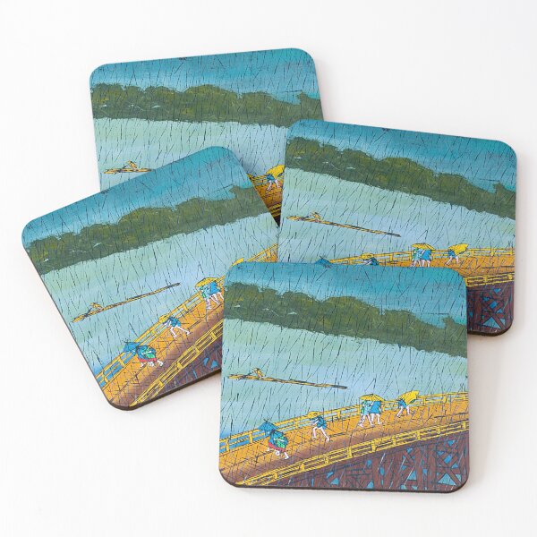 Item preview, Sudden Shower on Ohashi Bridge near Atake after Hiroshige designed and sold by muhaonline.