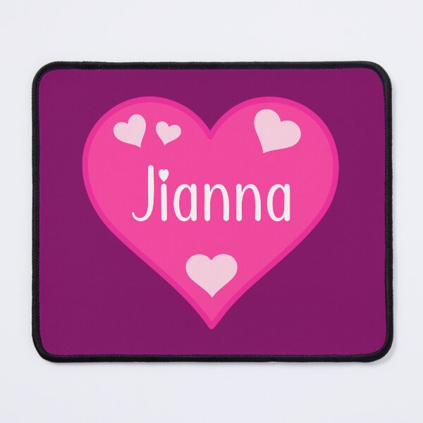 Item preview, Jianna Name Pink Heart designed and sold by Jeallan Designs.
