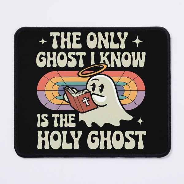 Item preview, The Only Ghost is the Holy Ghost – Christian Humor for Halloween designed and sold by FocusedPatterns.