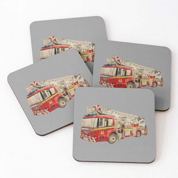 Item preview, Norfolk ALP fire engine cut out design designed and sold by Truck drawing art.