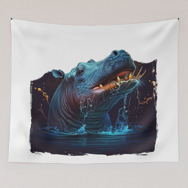 Item preview, African Hippo: King of the Waterways designed and sold by WildlifeSafari.