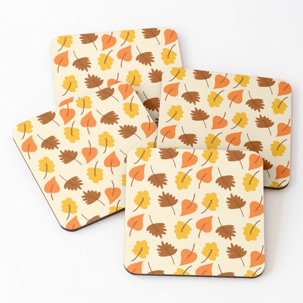 Item preview, Yellow, Orange, And Brown Autumn Leaves Pattern designed and sold by Cozy-Snailmail.