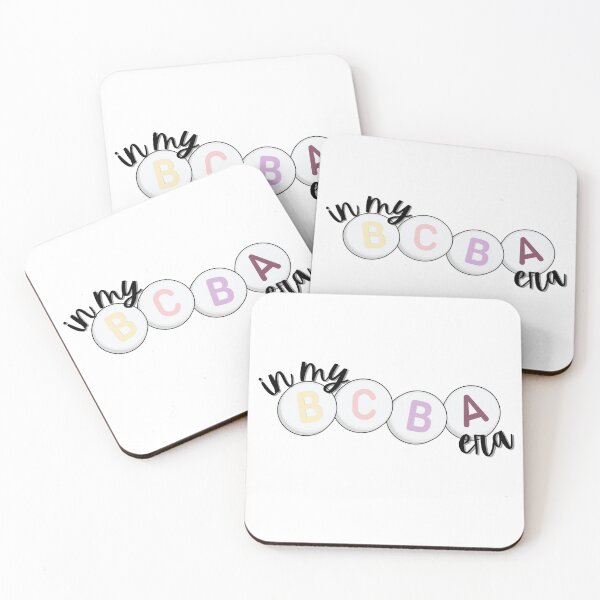 Item preview, BCBA Letters - Minimalist Pastel BCBA Sticker for Behavior Analysts designed and sold by BehaviorBaddies.