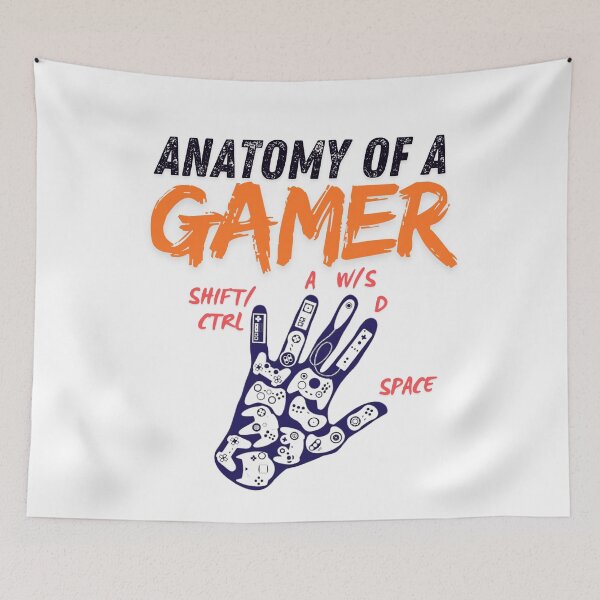 Item preview, Anatomy Of A Gamer Meme Skeleton Hand Funny Men Boys Kids designed and sold by Miumed.