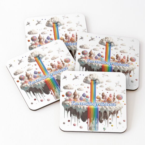 Item preview, I'm vomiting rainbows - unicorns designed and sold by NellyOhNelly.