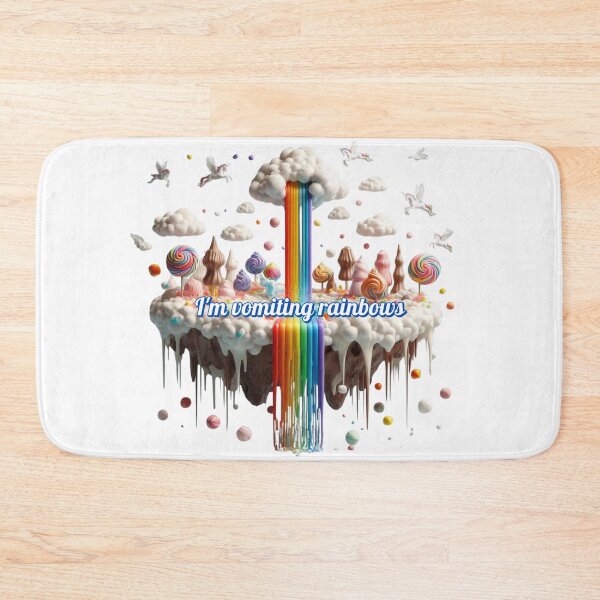 Item preview, I'm vomiting rainbows - unicorns designed and sold by NellyOhNelly.