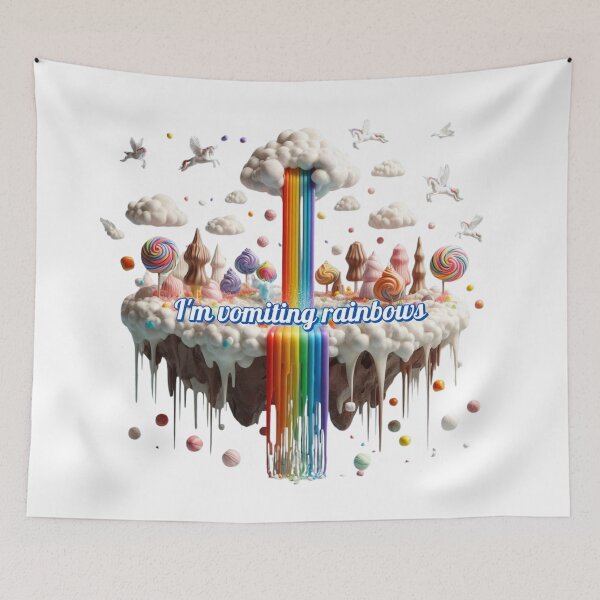 Item preview, I'm vomiting rainbows - unicorns designed and sold by NellyOhNelly.