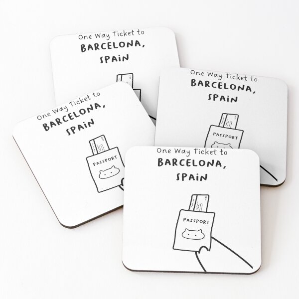 Item preview, "One Way Ticket to Barcelona, Spain" | Travel, Vacation designed and sold by RM-Journey.