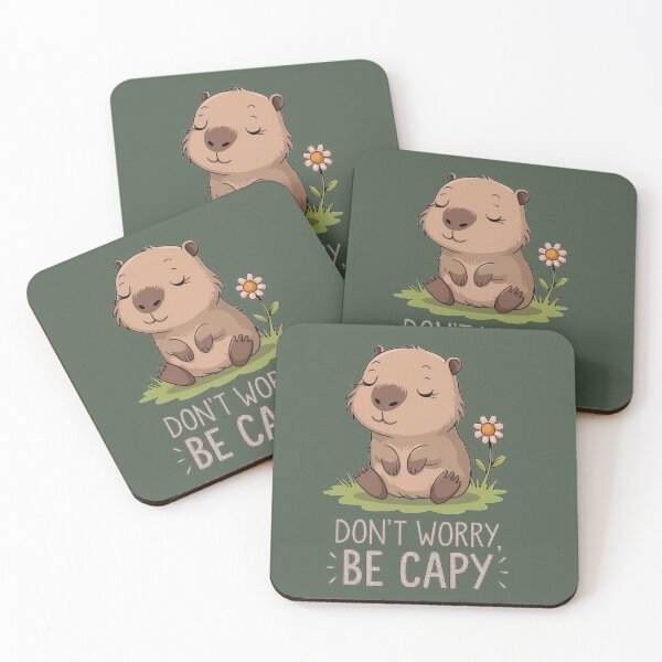 Item preview, Cute Capybara, Don't Worry Be Cappy designed and sold by TS-Des.