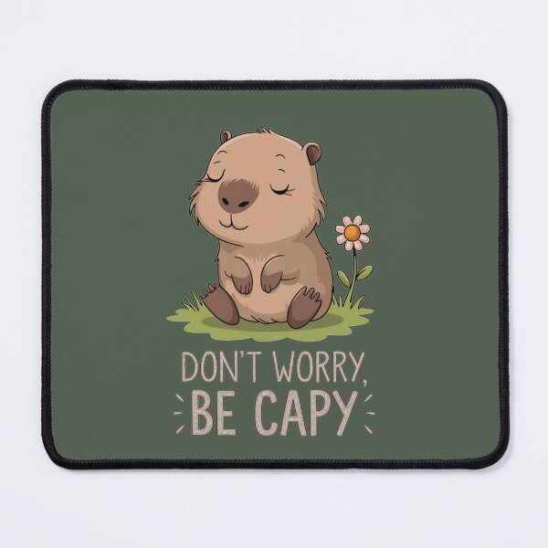 Item preview, Cute Capybara, Don't Worry Be Cappy designed and sold by TS-Des.