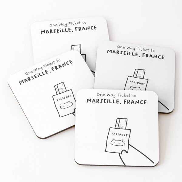 Item preview, "One Way Ticket to Marseille, France" | Travel, Vacation designed and sold by RM-Journey.