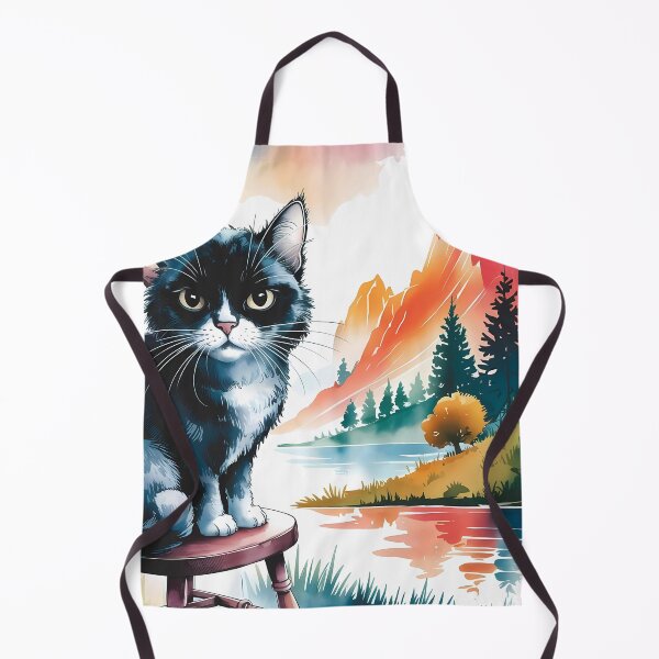 Item preview, Zoning Out Black Cat in Colorful Nature designed and sold by Dshoppin.