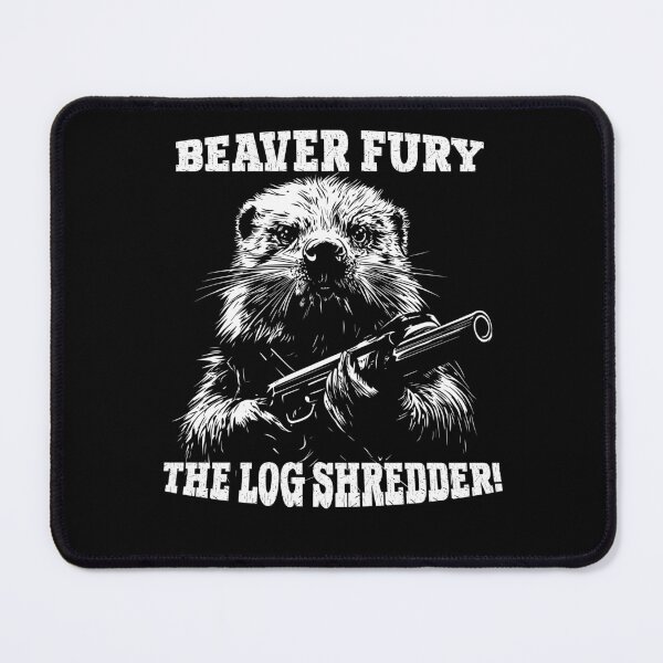 Item preview, Beaver Fury: The Log Shredder Funny Beaver Design designed and sold by SRZT.