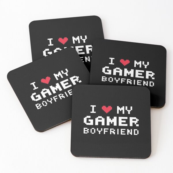 Item preview, I Love My Gamer Boyfriend - Pixel Heart Gaming Design designed and sold by love3617.