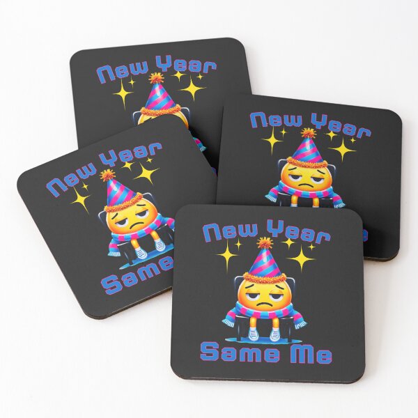 Item preview, New Year, Same Me: Funny Character Reflecting Low Energy And Humor designed and sold by elynne9.