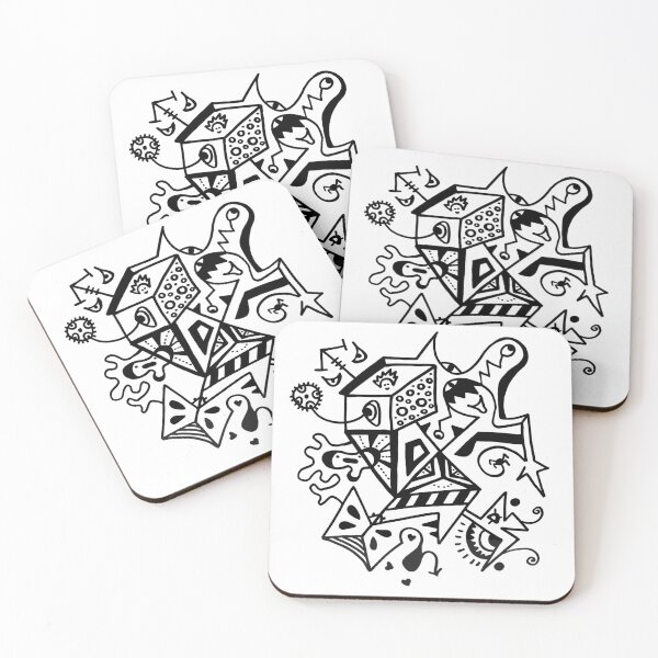 Item preview, Entering A New Dimension - Black and White Psychedelic  designed and sold by ChimeraCreate.