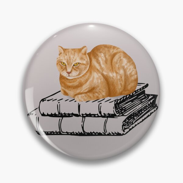 Item preview, Orange Cat Sleeping on Books - Realistic Cat Lover Sticker  designed and sold by CreateChangeUS.