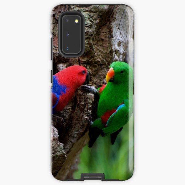 Pair Of Eclectus At The Nest Samsung Galaxy Tough Case
