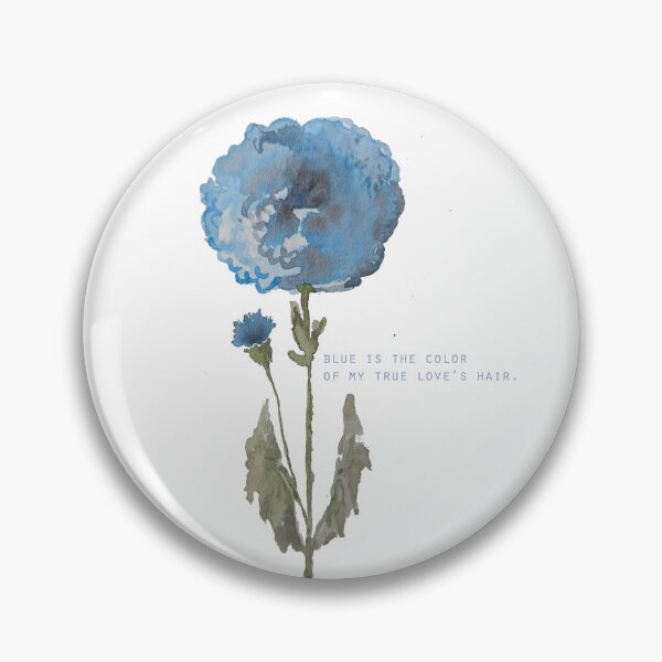 Item preview, Blue hair flower nonsensical designed and sold by Kara Draws.